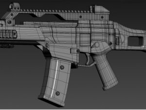 heckler koch g36c assault rifle Modelo 3D