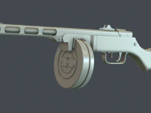 PPSH 41 3D 모델