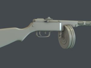 ppsh 41 3D 모델