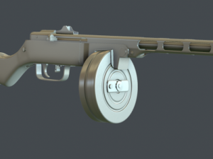 ppsh 41 3D 모델