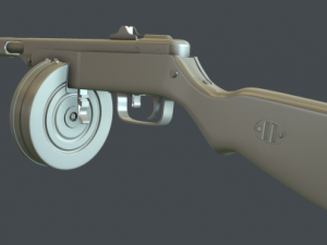 ppsh 41 3D 모델