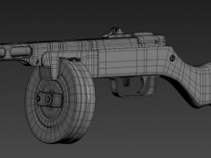 ppsh 41 3D 모델