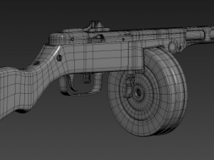 ppsh 41 3D 모델