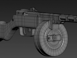 ppsh 41 3D 모델