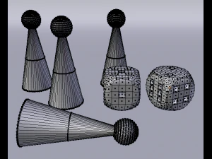 ludo pieces 3D Model