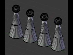 ludo pieces 3D Model