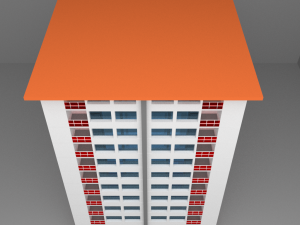 residential building 1 Modelo 3D