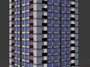 residential building 1 Modelo 3D