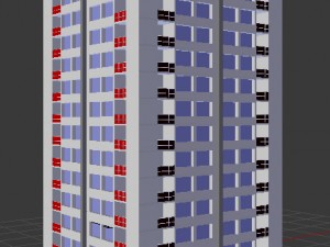 residential building 1 Modelo 3D