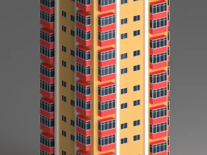 edificio residencial 2 Modelo 3D