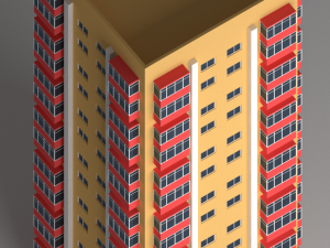 residential building 2 3D-Modell