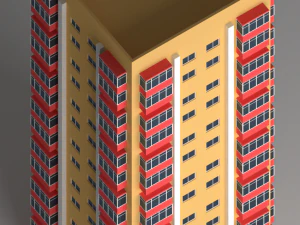 residential building 2 3D Model
