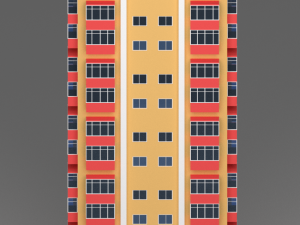 residential building 2 3D-Modell