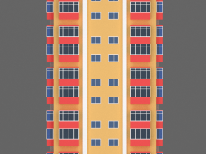 residential building 2 3D-Modell
