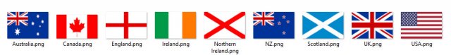 anglophone flags CG Текстуры .c4d .max .obj .3ds .fbx .stl .blend 