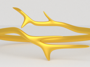 branch golden ring 3D Model