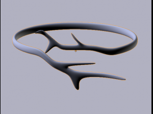 branch golden ring 3D Model