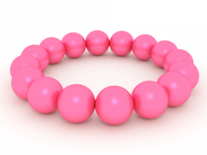 pink pearls bracelet 3D Model
