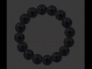 pink pearls bracelet 3D Model