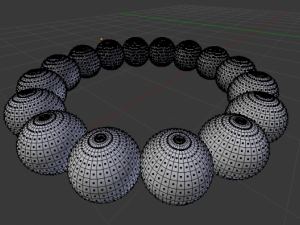 pink pearls bracelet 3D Model