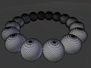 pink pearls bracelet 3D Model