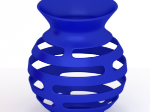 red and blue vases Modello 3D