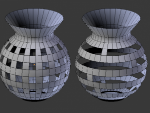 red and blue vases Modello 3D