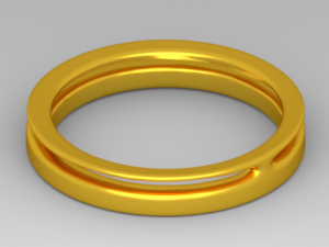simple ring Modelo 3D