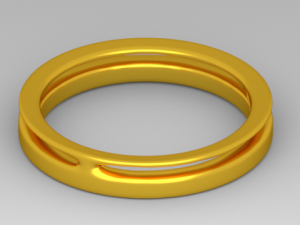 simple ring Modelo 3D