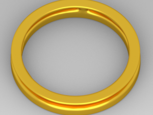 simple ring Modelo 3D