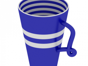 three mugs Model 3D