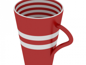 three mugs Model 3D