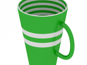 three mugs Model 3D