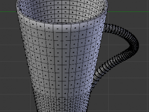 three mugs Model 3D