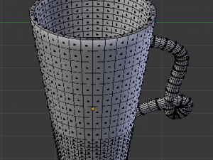 three mugs Model 3D