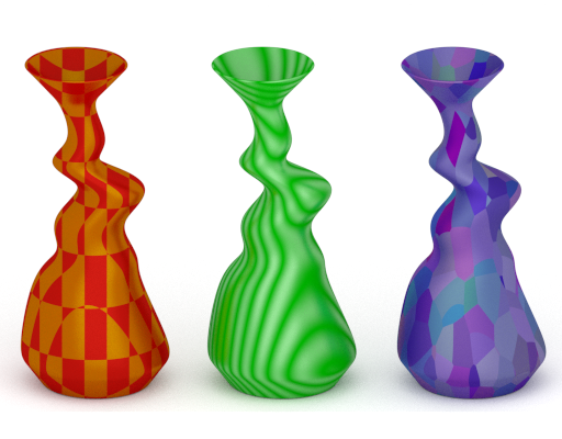 modern colorful vases 3D Model .c4d .max .obj .3ds .fbx .stl .blend 