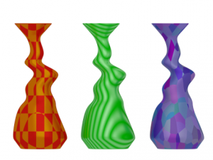 modern colorful vases 3D Model