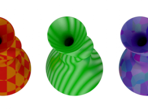 modern colorful vases 3D Model
