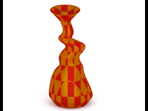 modern colorful vases 3D Model