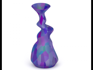 modern colorful vases 3D Model