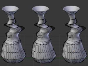 modern colorful vases 3D Model
