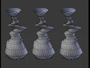 modern colorful vases 3D Model