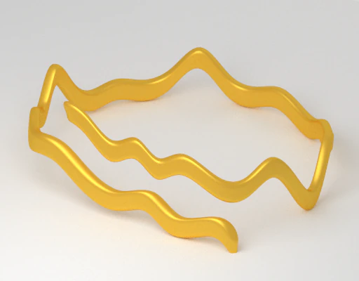 zigzag ring 3D Model .c4d .max .obj .3ds .fbx .stl .blend 