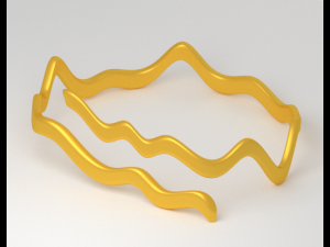 zigzag ring 3D Model