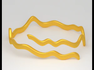 zigzag ring 3D Model