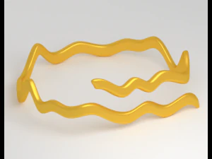 zigzag ring 3D Model