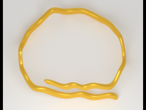 zigzag ring Model 3D