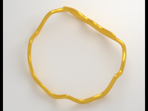 zigzag ring Model 3D
