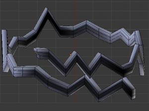 zigzag ring Model 3D