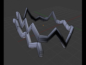 zigzag ring Model 3D
